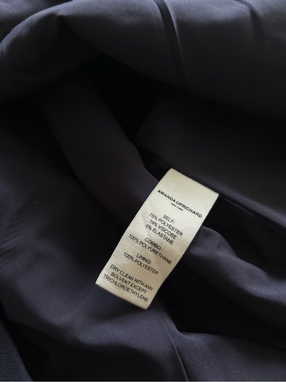 Amanda Uprichard Andie Mini Dress Navy Size M | Modern Cocktail Dress - Picture 12 of 12
